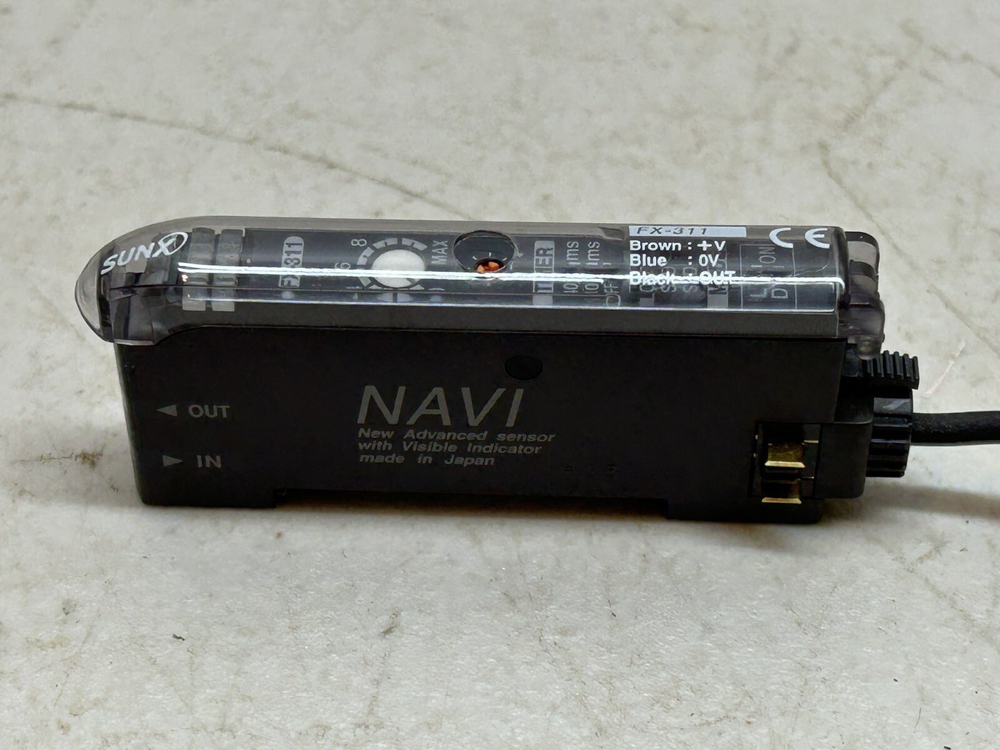 SUNX FX-311 / NAVI PHOTOELECTRIC SENSOR WITH VISIBLE INDICATOR / USED AS SAMPLE