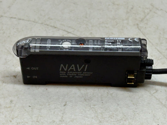 SUNX FX-311 / NAVI PHOTOELECTRIC SENSOR WITH VISIBLE INDICATOR / USED AS SAMPLE