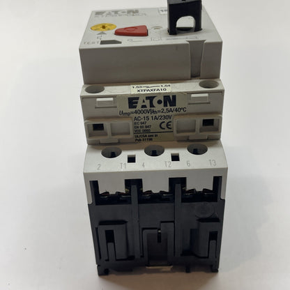 Eaton XTPB1P6BC1 Manual Motor Protector 1.0-1.6A Pushbutton Motor Starter