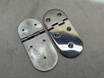 HINGE STAINLESS STEEL 5.75" X 2.5" MARINE BOAT  / LOT OF 2 NEW
