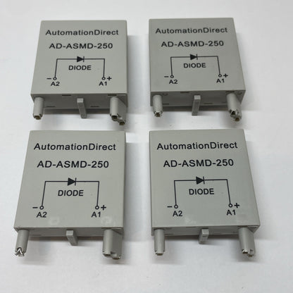 4 Pack AutomationDirect AD-ASMD-250 Protection Diode Module 250 V