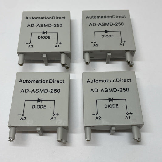 4 Pack AutomationDirect AD-ASMD-250 Protection Diode Module 250 V
