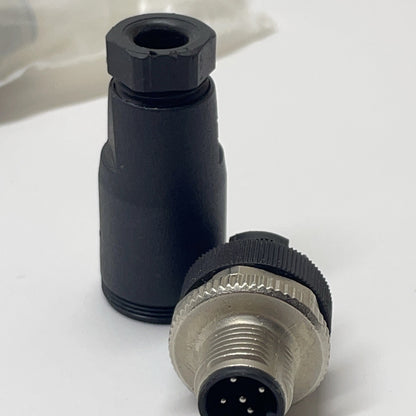 SIEMENS 3RX8000-0CD55 M12 5-Pole Straight Male Plug Connector - NEW SEALED