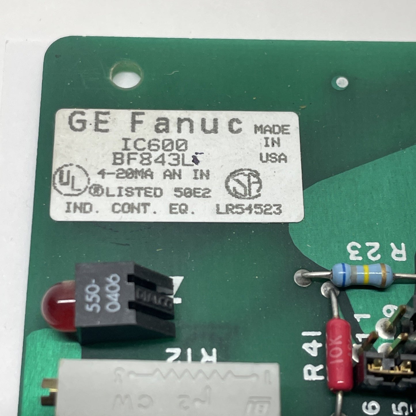 GE FANUC IC600BF843L Analog Input Module 8-Channel 4-20 mA