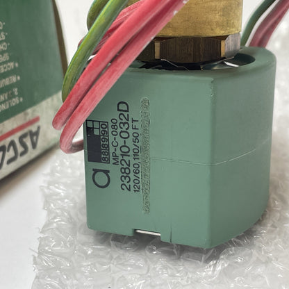 ASCO / RED HAT  8262G13 1/4″ 2-Way Brass Solenoid Valve Normally Closed 40-50PSI