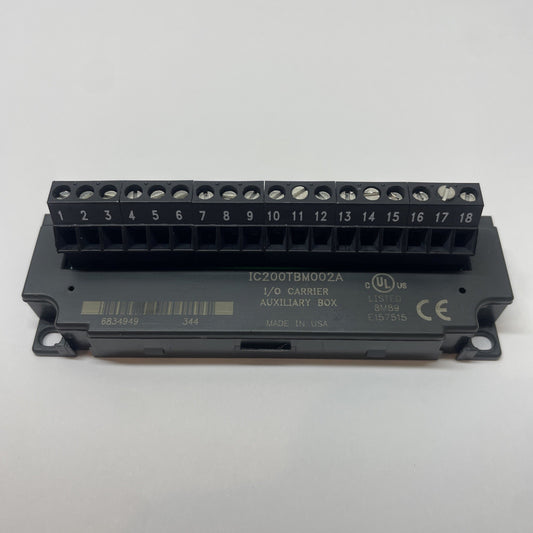 GE/Emerson VersaMax IC200TBM002A I/O Carrier Auxiliary Box / Terminal Strip