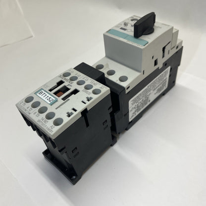 SIEMENS 3RV1021-1GA10 SIRIUS MANUAL MOTOR STARTER WITH 3RT1017-1AK61 CONTACTOR