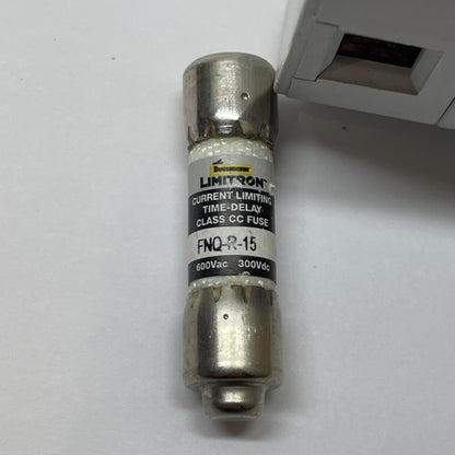 Ferraz Shawmut USCC3 / M217522 Fuse Holder W/ FNQ-R-15 Fuses (3)