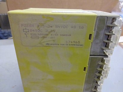PILZ 17868 / 474965 / PZE5V SAFETY RELAY / 24VDC