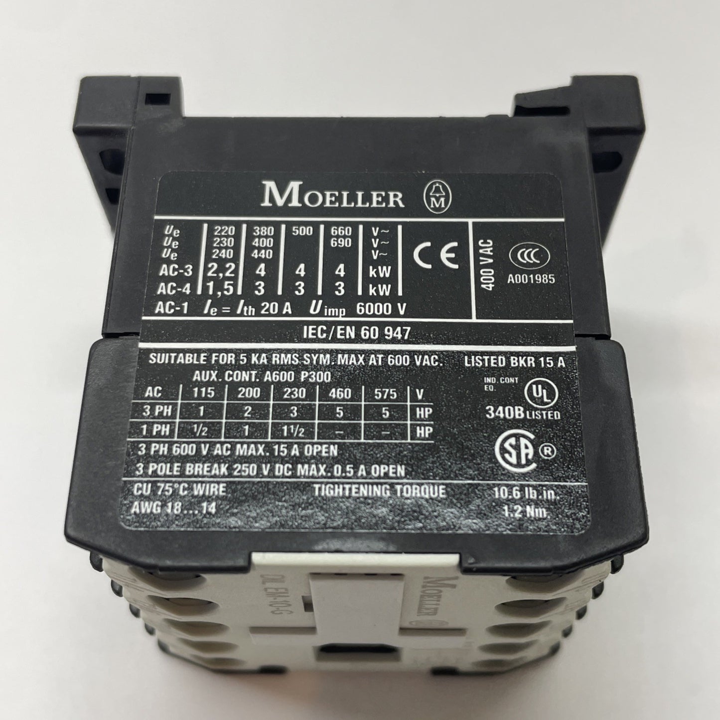 Moeller DILEM-10-G 3-Pole Mini Contactor 24VDC / 110VDC