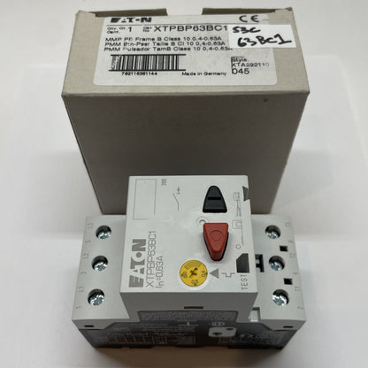 Eaton XTPBP63BC1 Manual Motor Protector 3-Pole 0.4-0.63A IEC Starter