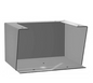 Hammond 1481FC8K Enclosure Floor Stand Kit 12"H x 8"D Gray Steel (Set of 2)