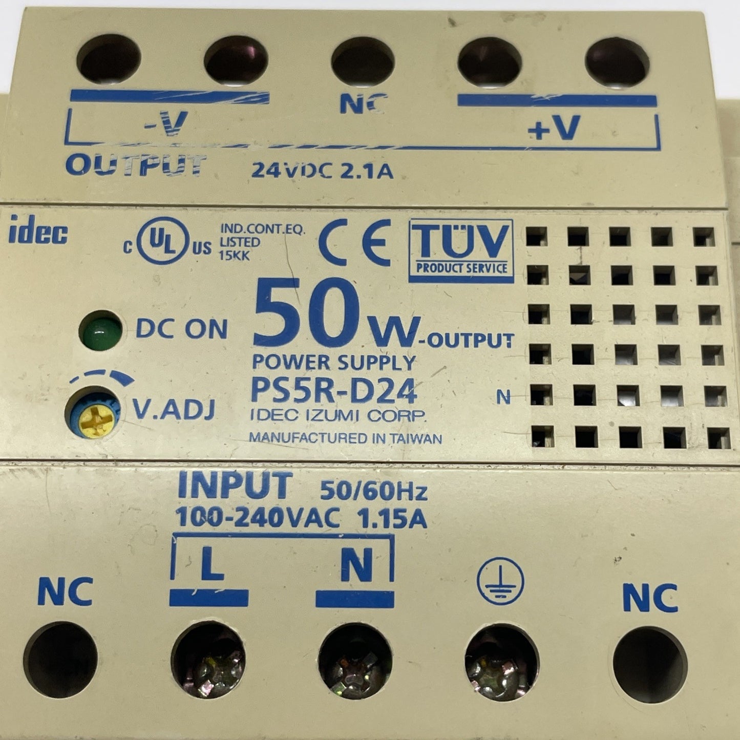 IDEC PS5R-D24 Switching Power Supply 24V 2.1A 50W