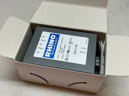 RHINO PSE12-160 Switching Power Supply 12 VDC 5A 60W 120/240VAC Encapsulated