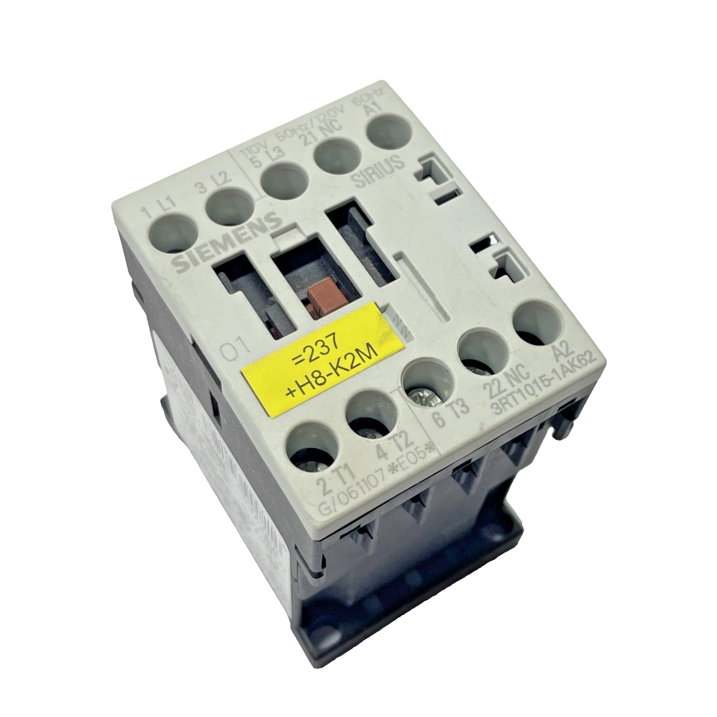 Siemens 3RT1015-1AK62 3-Pole Contactor 110 V/120 V