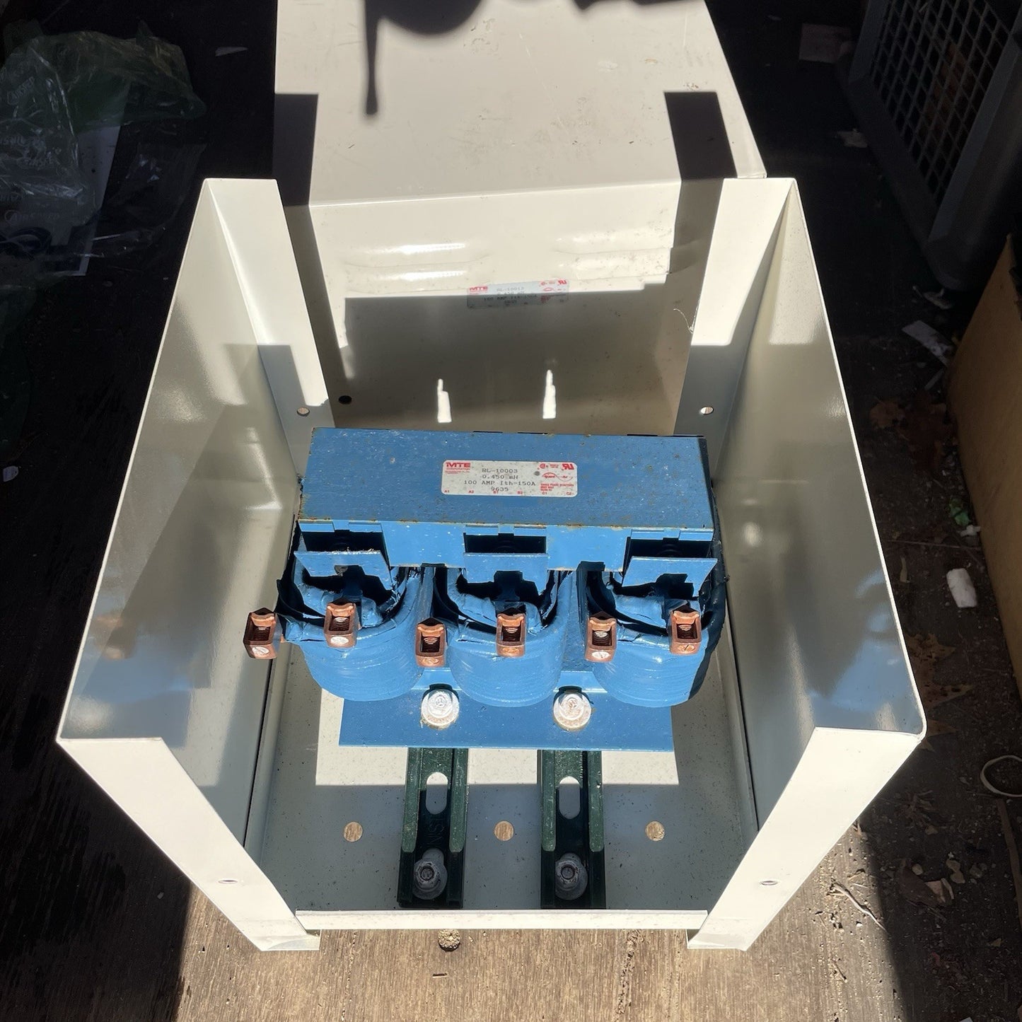 MTE RL-10013 Line Reactor 100A 0.45mH 3 Phase 480/600V NEMA 1 Enclosure RL-10003