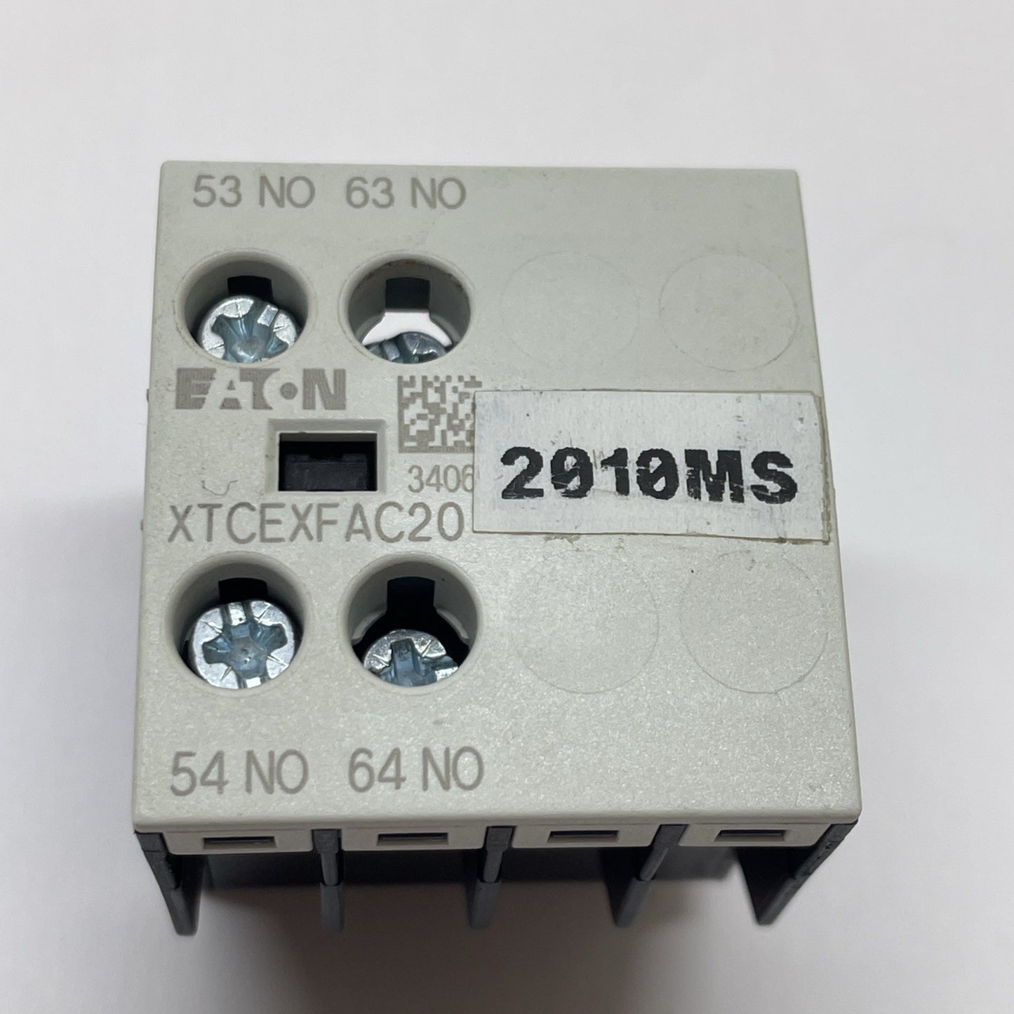 Eaton XTCEXFAC20 Auxiliary Contact 2-Pole 2NO Screw Terminals