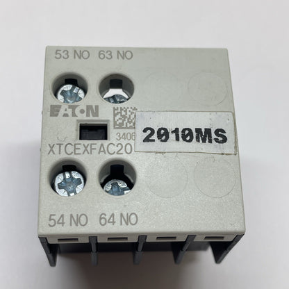 Eaton XTCEXFAC20 Auxiliary Contact 2-Pole 2NO Screw Terminals