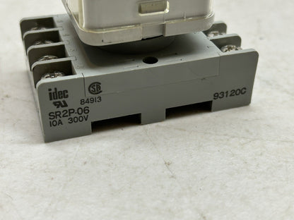 ALLEN BRADLEY 700-HA32A1-1-4 RELAY SER A 120VAC WITH IDEC SR2P-06 BASE 92Y30C