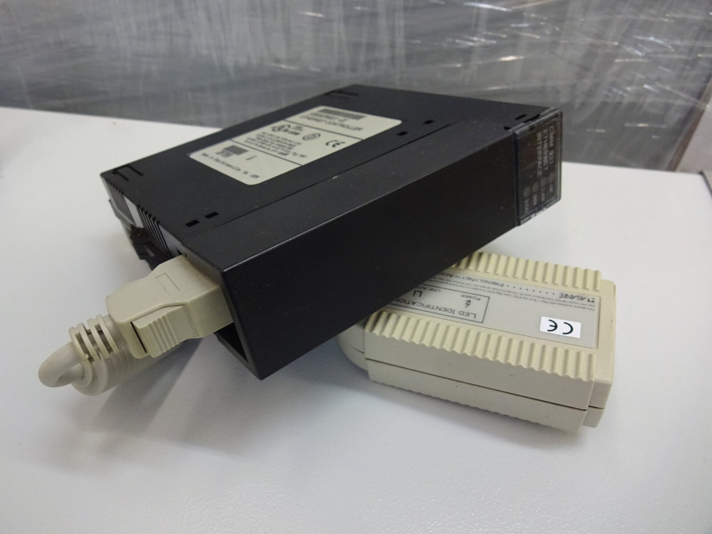 GE Fanuc IC693CMM321-EE Ethernet Interface Module W/ Asante Adapter