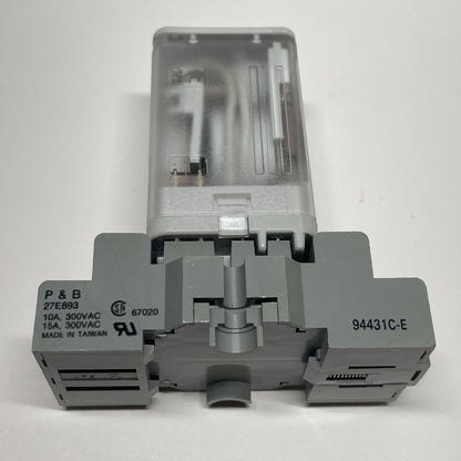 Allen-Bradley 700-HB33A1-4 Ser. A General Purpose Relay 120 V w/ P&B 27E893 Base