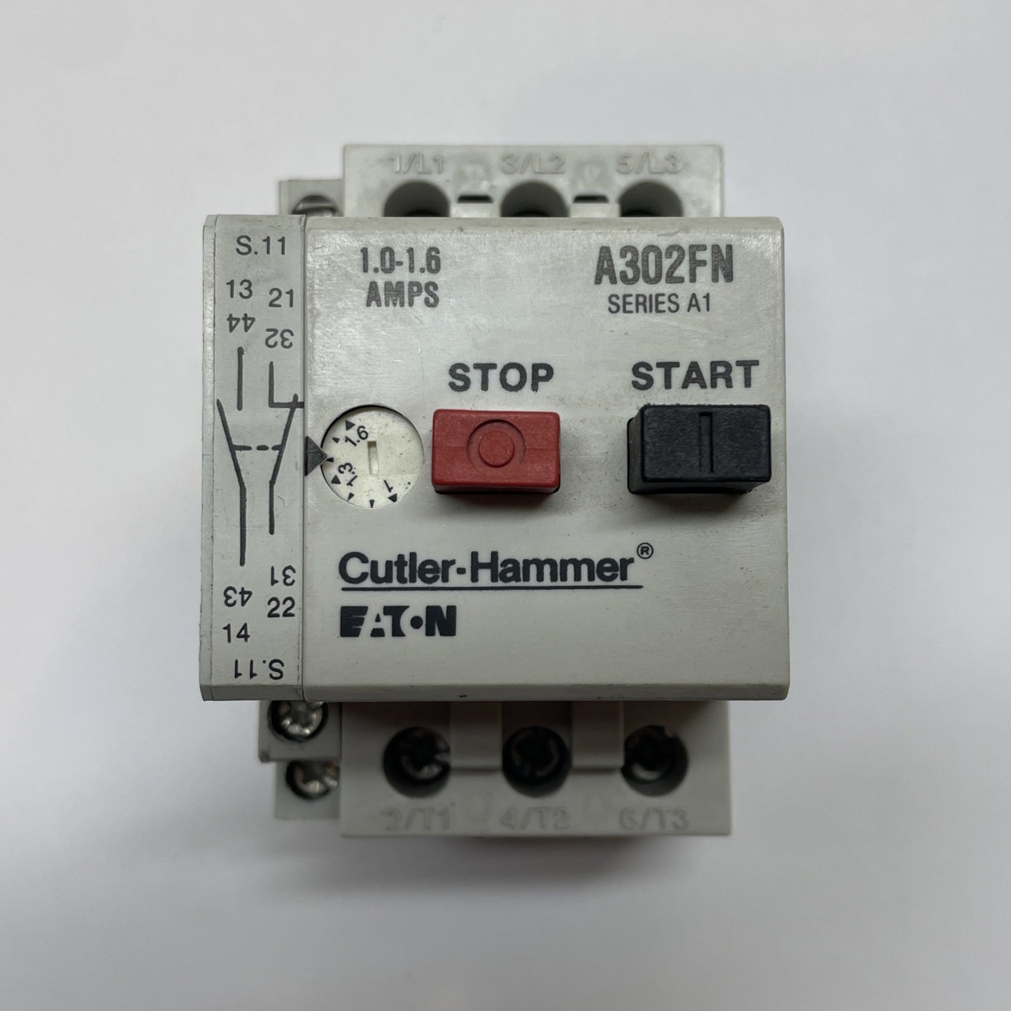 Cutler Hammer A302FN Manual Motor Starter Protector 1.0-1.6A 3-Pole w/ C320MSC3