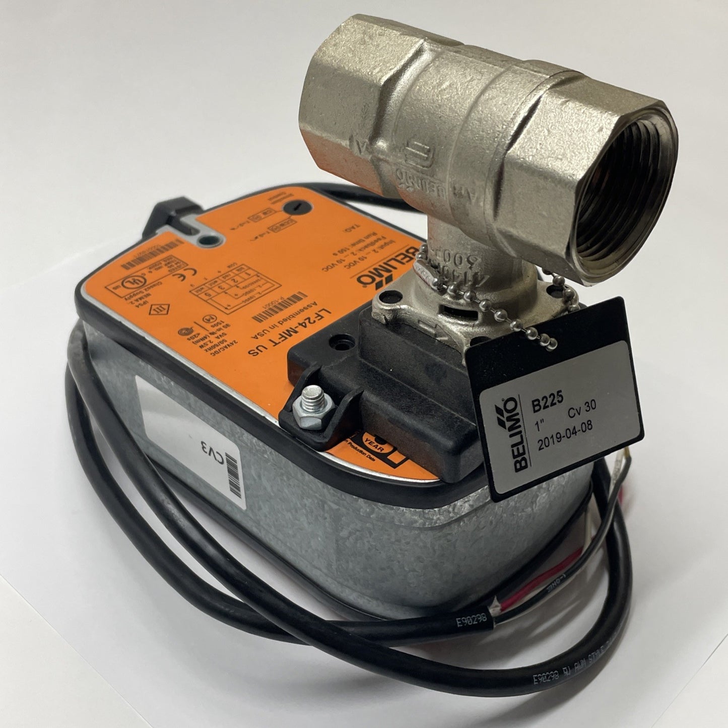 BELIMO B225 + LF24-MFT / ACTUATOR + VALVE / 24VAC/DC 50/60HZ 5VA 2.5W / NEW