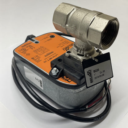 BELIMO B225 + LF24-MFT / ACTUATOR + VALVE / 24VAC/DC 50/60HZ 5VA 2.5W / NEW