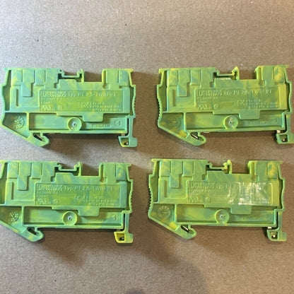 4PCS New Phoenix PT 2.5-TWIN-PE Grounding Terminal 3209565 Fast Delivery