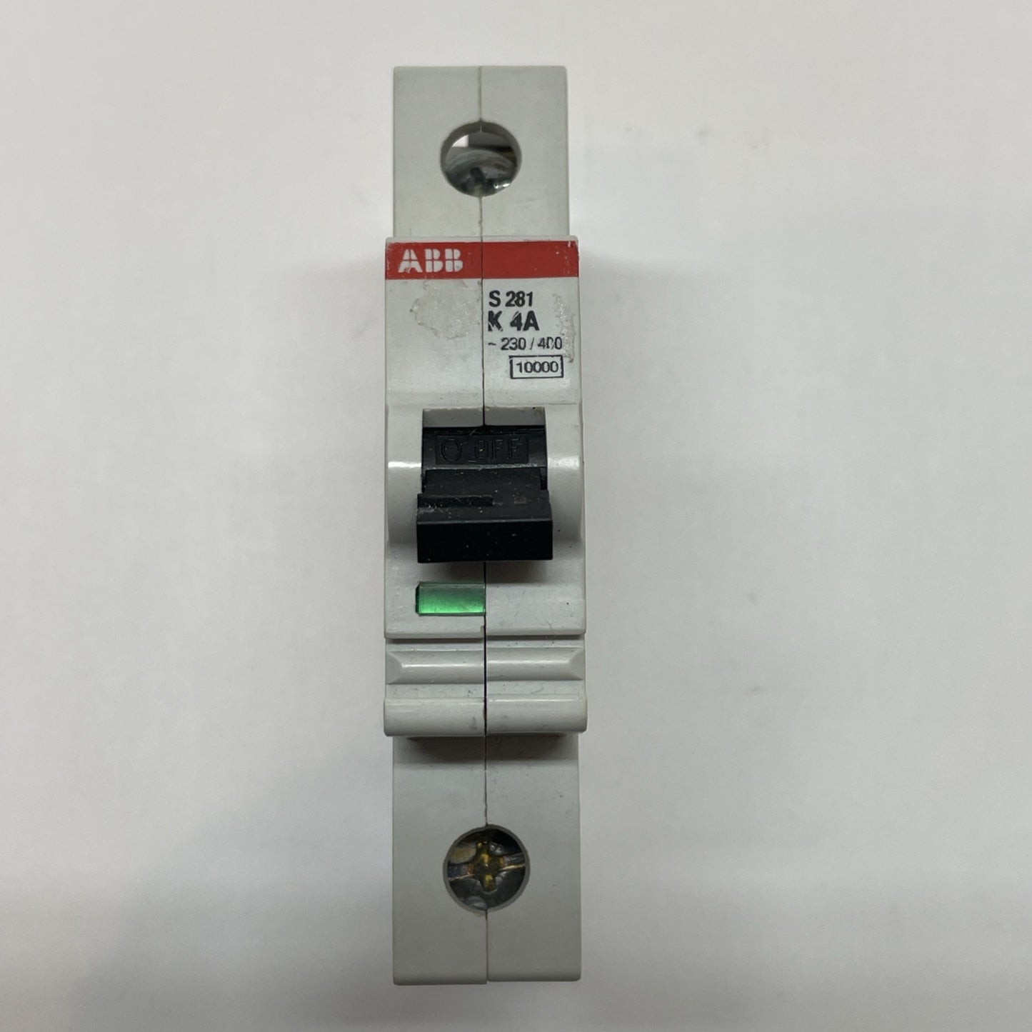 ABB S281 K4A Single Pole 4A MCB Circuit Breaker 230-400 V AC