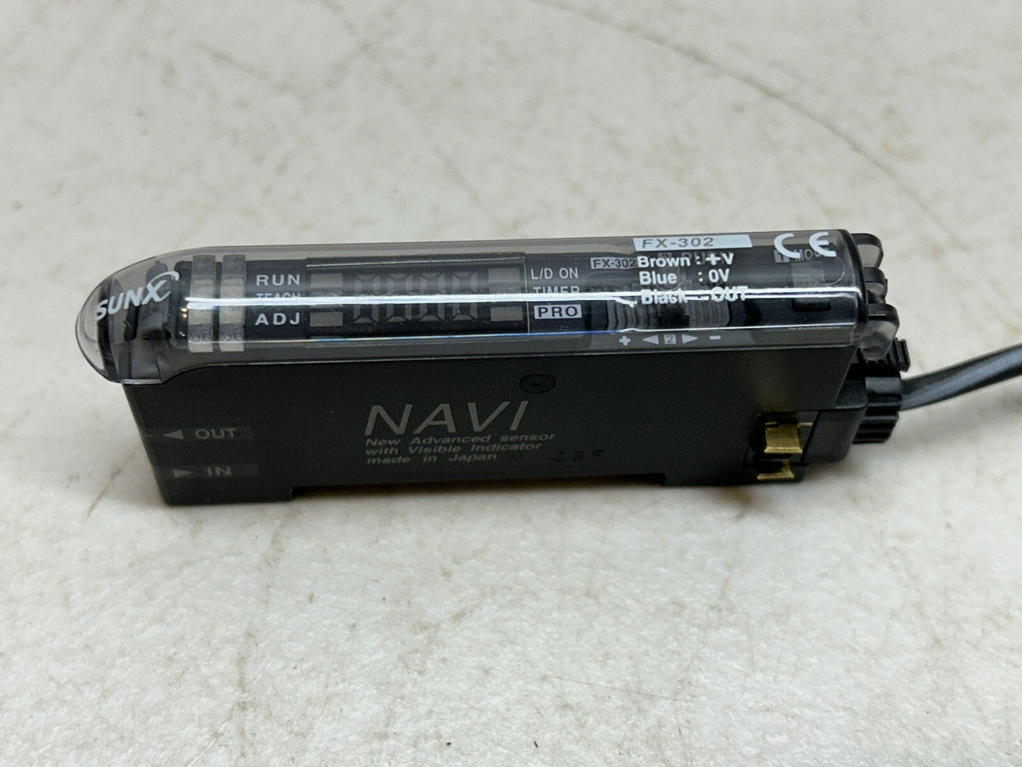 SUNX FX-302 / NAVI DIGITAL FIBER AMPLIFIER FX-300 / USED AS SAMPLE UNIT ONLY