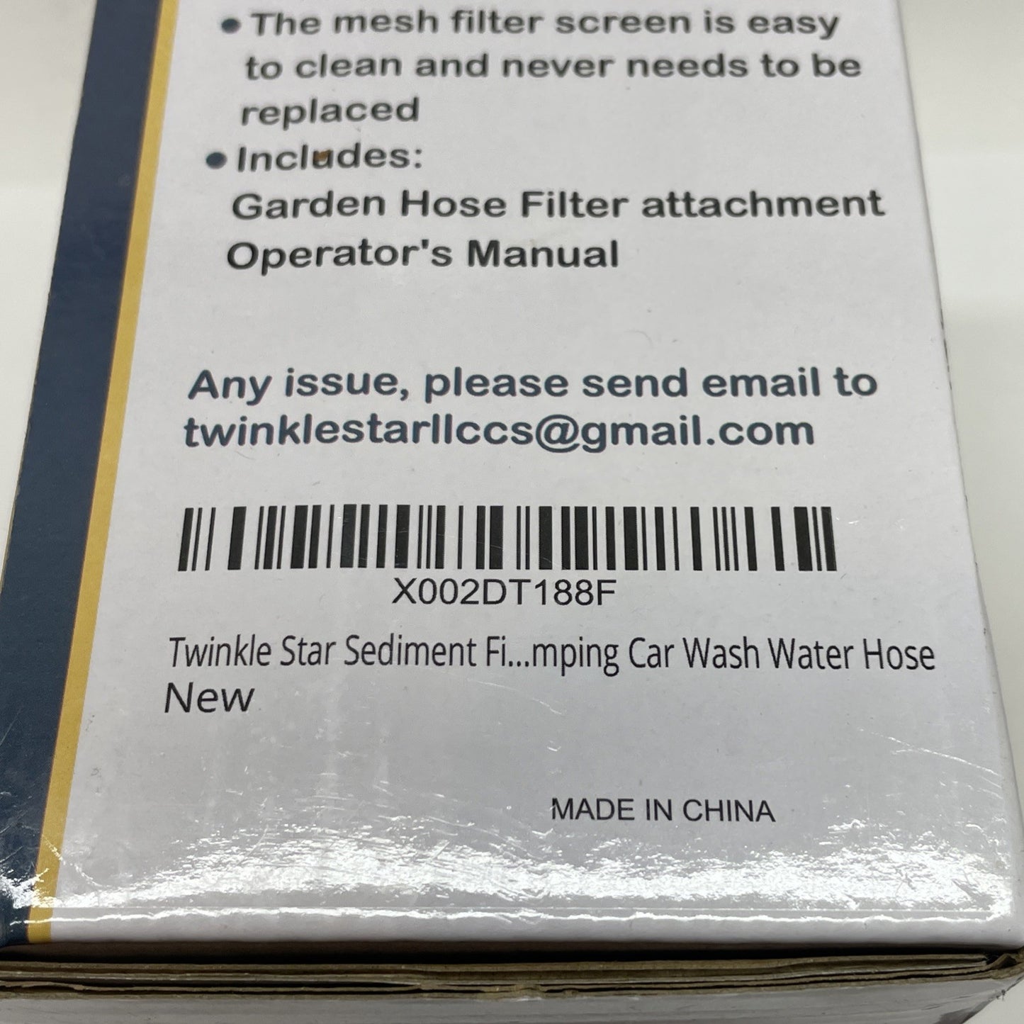 Universal Sediment Filter Attachment Fit Garden Hose Twinkle Star