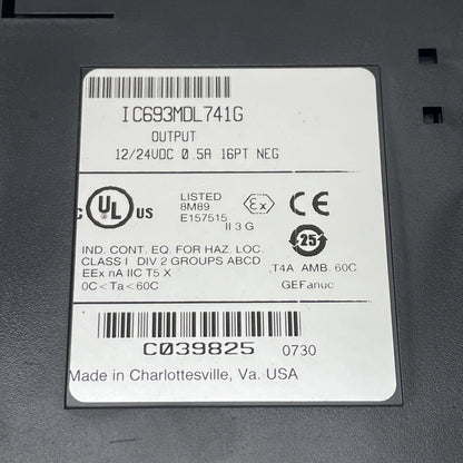 GE Fanuc IC693MDL741G DC Output Module PLC series 90-30
