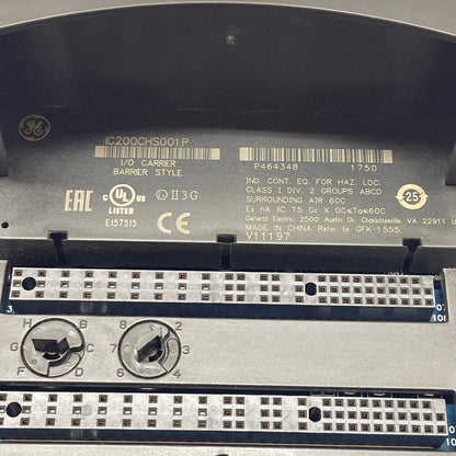 GE Fanuc IC200CHS001P VersaMax Barrier-Style I/O Carrier (36 Terminals)