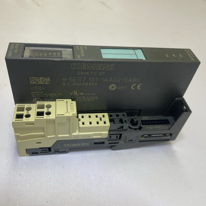 New Siemens 6ES7151-1AA02-0AB0 WITH BASE 6ES7193-4C300-0AA0