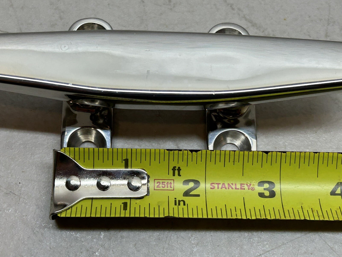 SEA DOG 041906-1 HEAVY DUTY STAINLESS STEEL 5.5" LOW SILHOUETTE OPEN BASE CLEAT