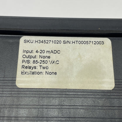 Simpson H345271020 Hawk 3 Digital Panel Meter 85-250VAC 4-20mA 2 Relays