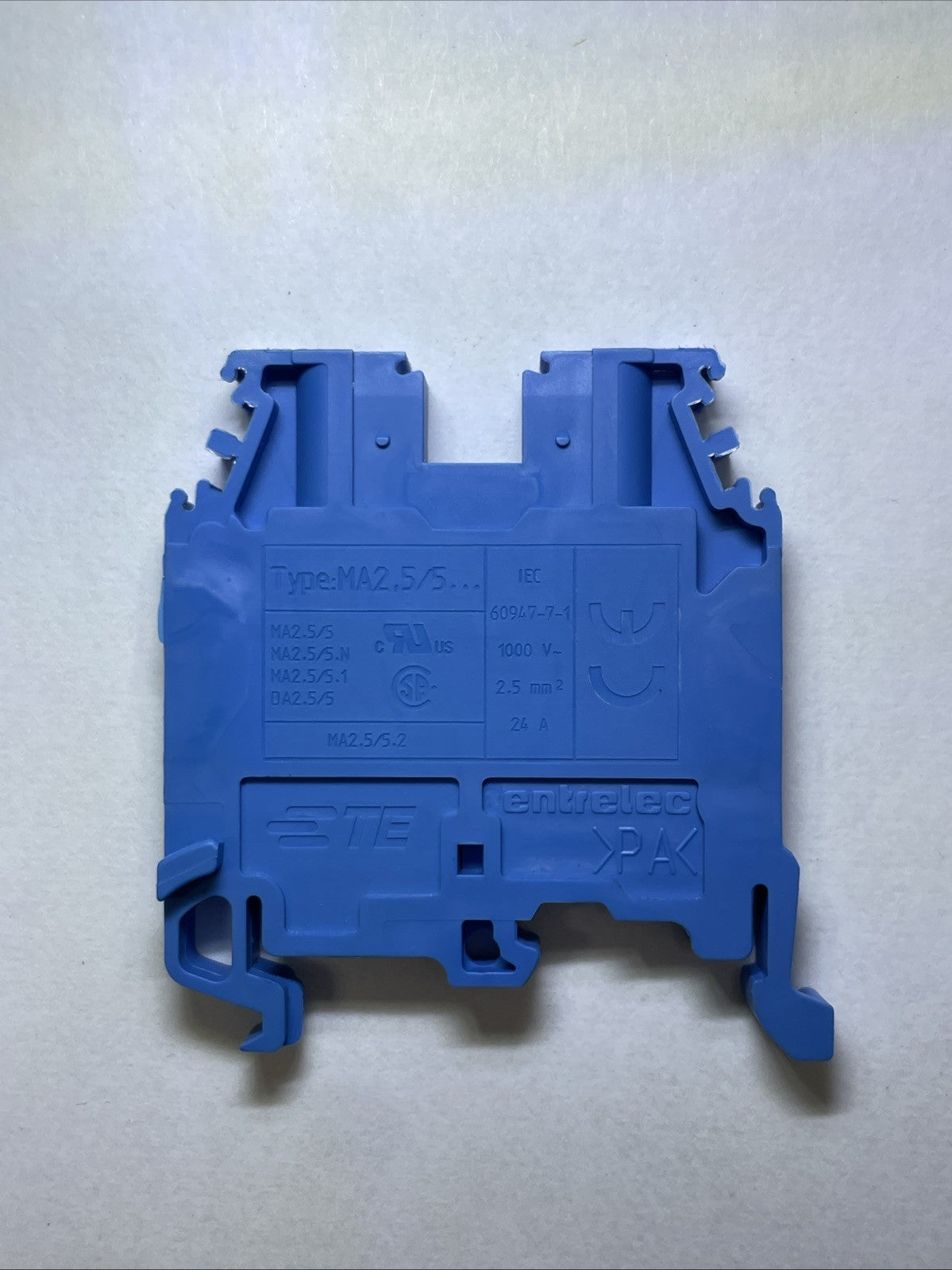 TE Entrelec MA2.5/5... Terminal Block 2.5mm² 24A IEC 60947-7-1 (Lot of 20)