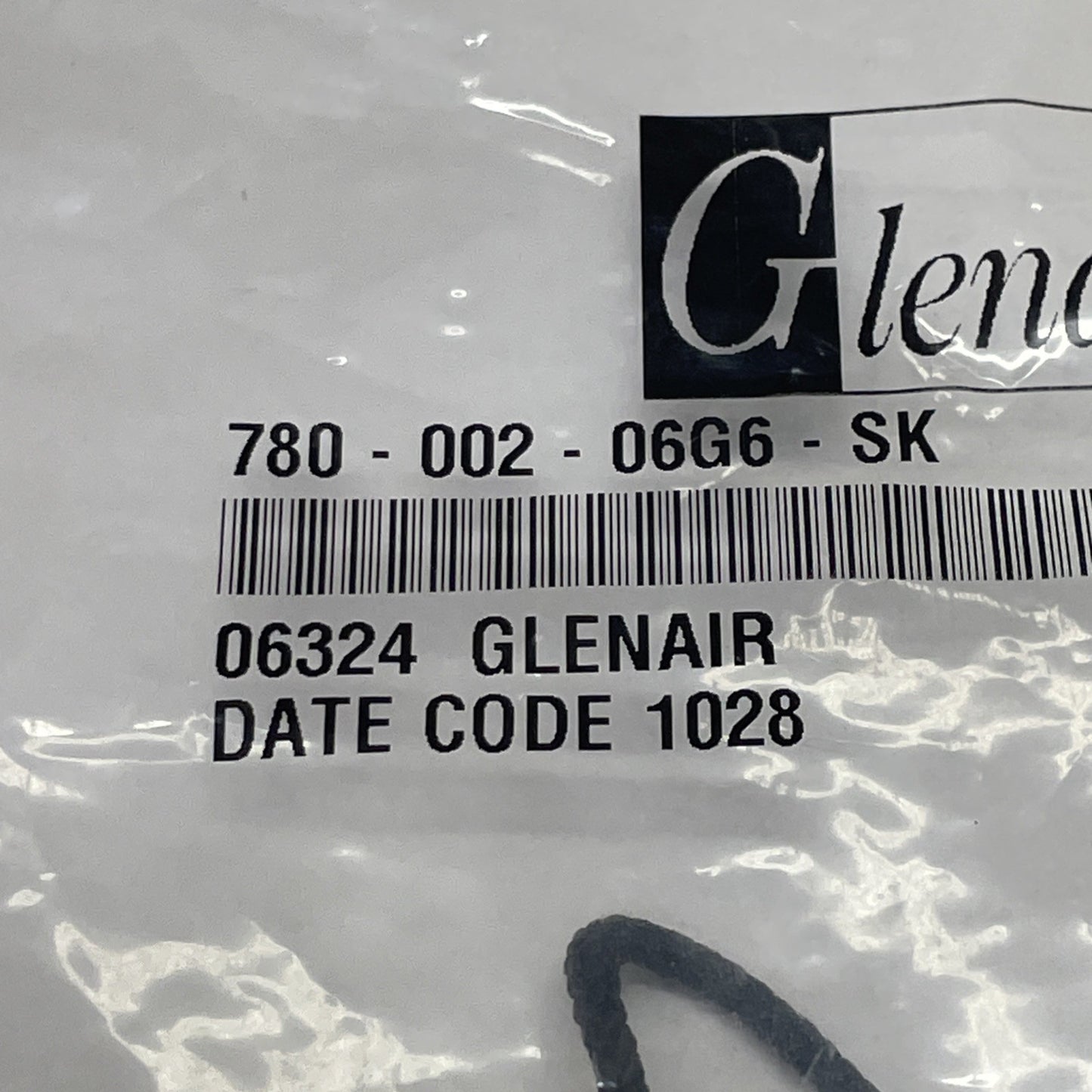 Glenair 780-002-06G6-SK Rubber Protective Cover for Mil-Spec Circular Connectors