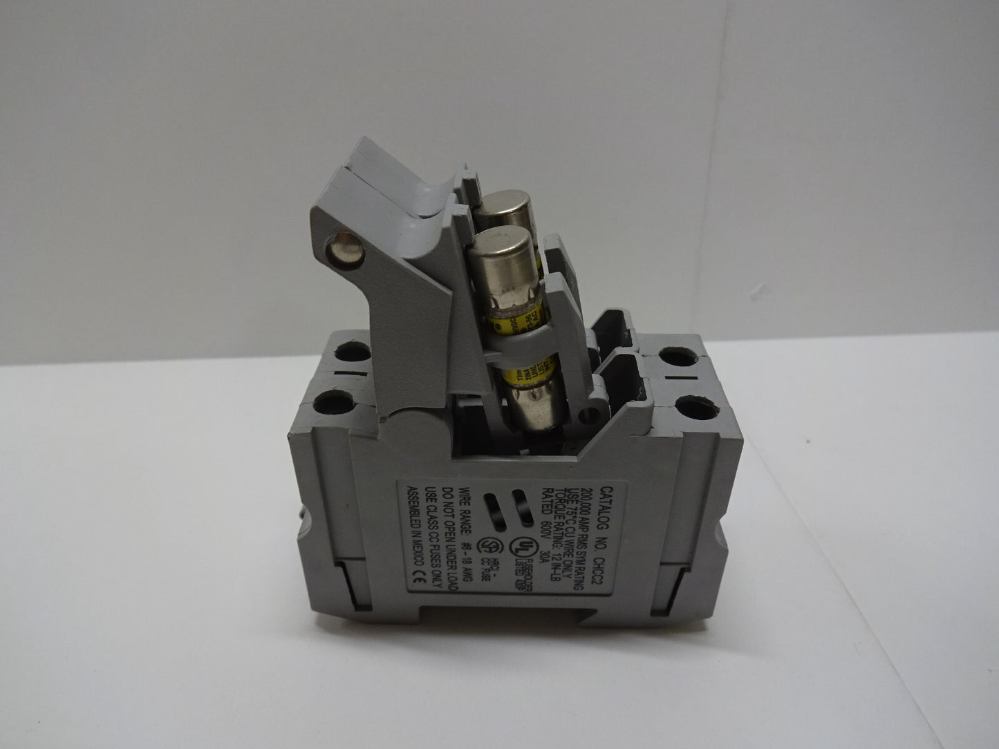BUSS CHCC2 CIRCUIT BREAKER BUSSMANN 600V 30A WITH 2 FN99-92 FUSES