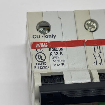 ABB S282UX / S 282 UX-K  K13A ~240V 5 Amp 2 Pole 14KA Circuit Breaker