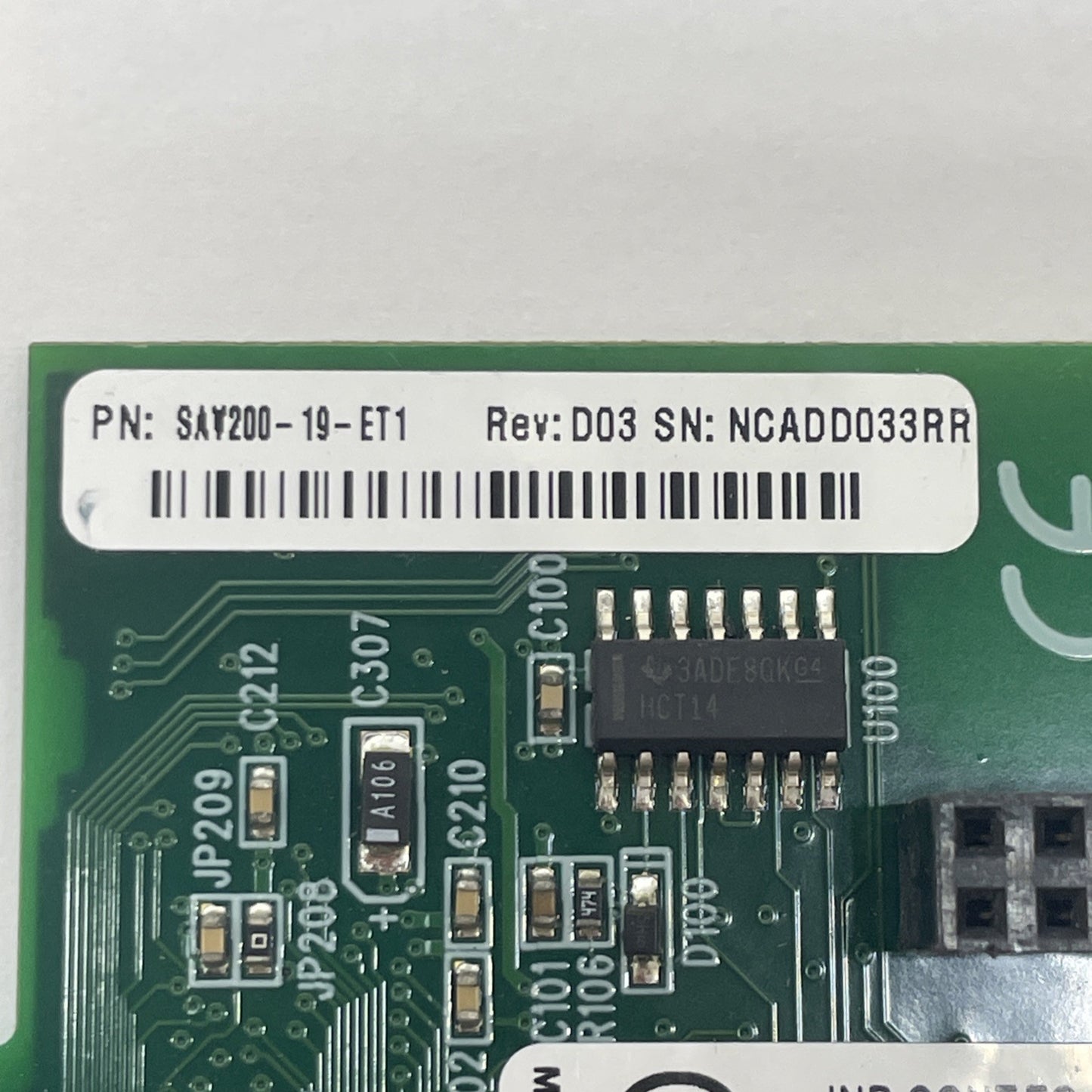 Unitronics V200-19-ET1, Ethernet Card, V20019ET1