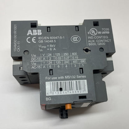ABB MS132-0.16 Manual Motor Starter 0.1-0.16A 3P Motor Protector