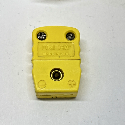 Lot of 18 OMEGA K  Male Thermocouple Connector chrom/alumel flat pin (NO PINS)