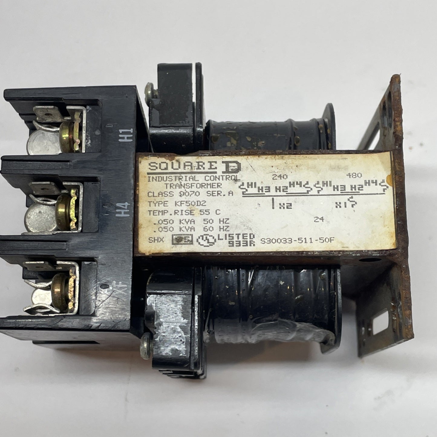 Square D 9070-KF50D2 / 9070-TF50D2 Control Transformer 50 VA 240/480 V - 24 V