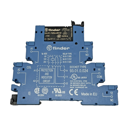 (LOT OF 2) FINDER RELAY SOCKET 34.51.7024.0010 (NEW)