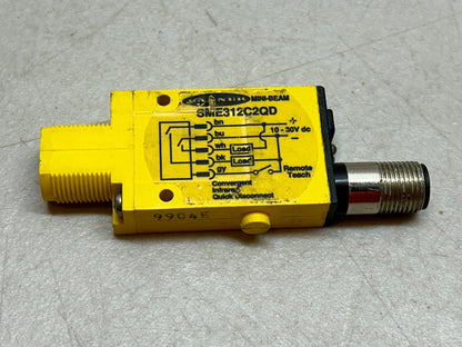 BANNER SME312C2QD / 56953 MINI-BEAM SENSOR / USED AS SAMPLE ONLY