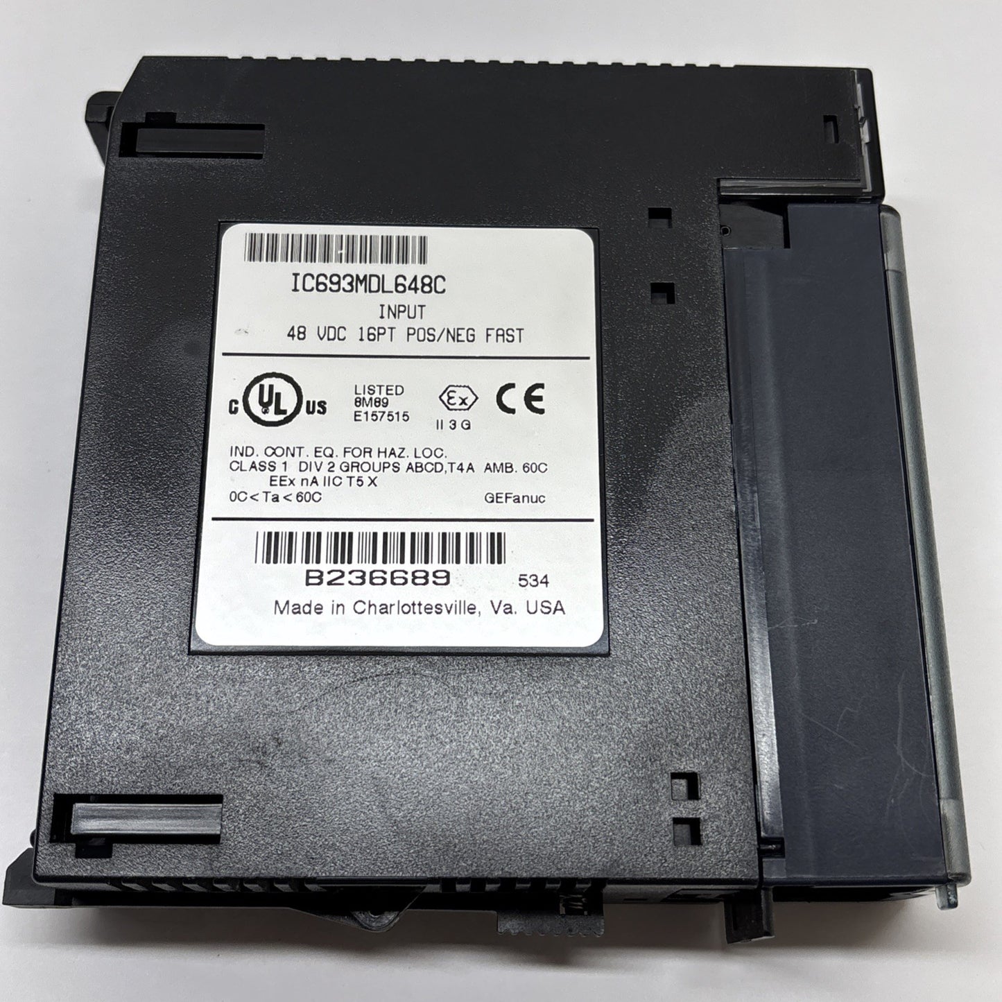 IC693MDL648C GE Fanuc 90-30 PLC 48VDC Pos/Neg Logic Input Module