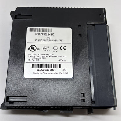 IC693MDL648C GE Fanuc 90-30 PLC 48VDC Pos/Neg Logic Input Module