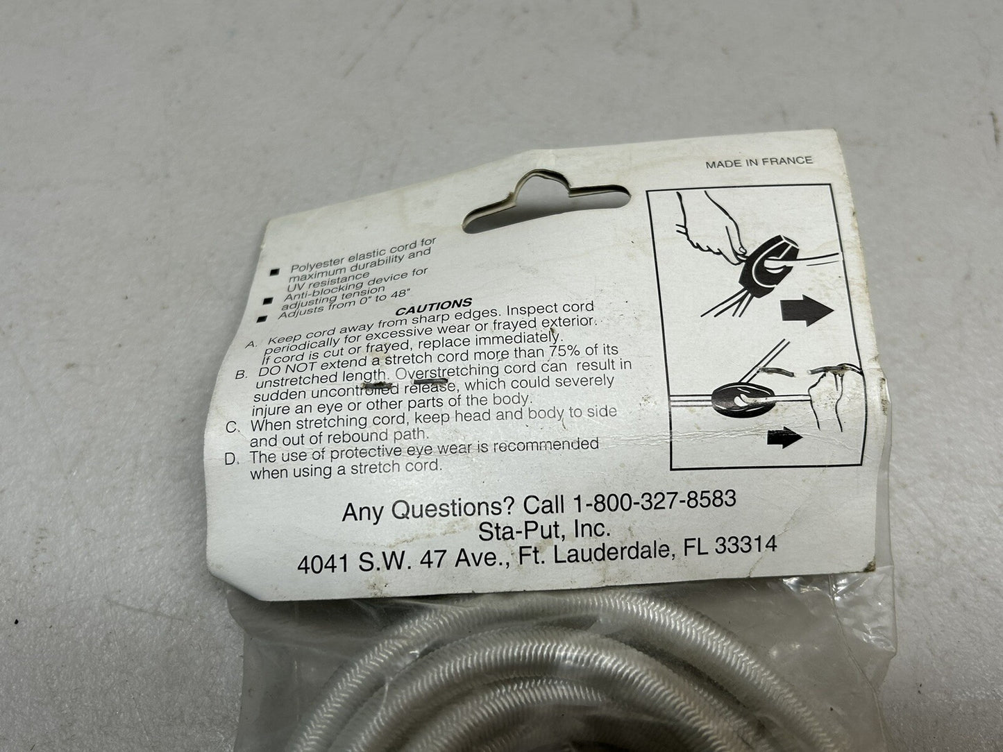 STAR BRITE 67248 STA-PUT 5/16" X 48" PACK OF 3 UNIVERSAL ADJUSTABLE LASHES / NEW